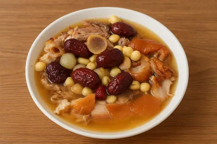 Thịt Lợn Hầm Táo Đỏ