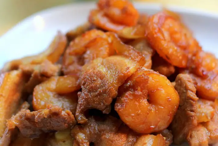 Tôm Khô Kho Thịt Ba Chỉ