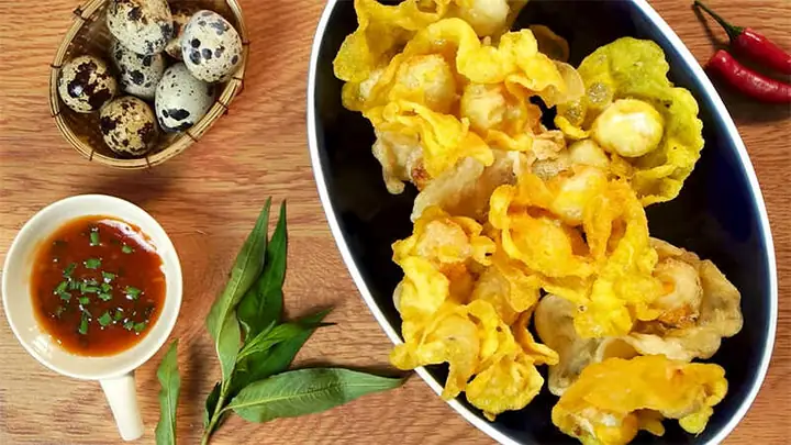 Trứng Cút Chiên Sốt Me
